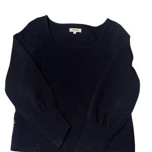 Madewell Black Knit Top